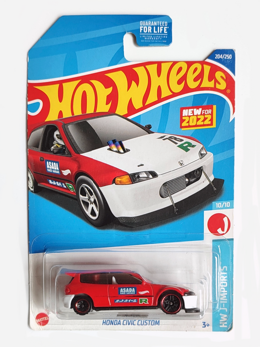 Hot Wheels Honda Civic Custom - Error de fábrica